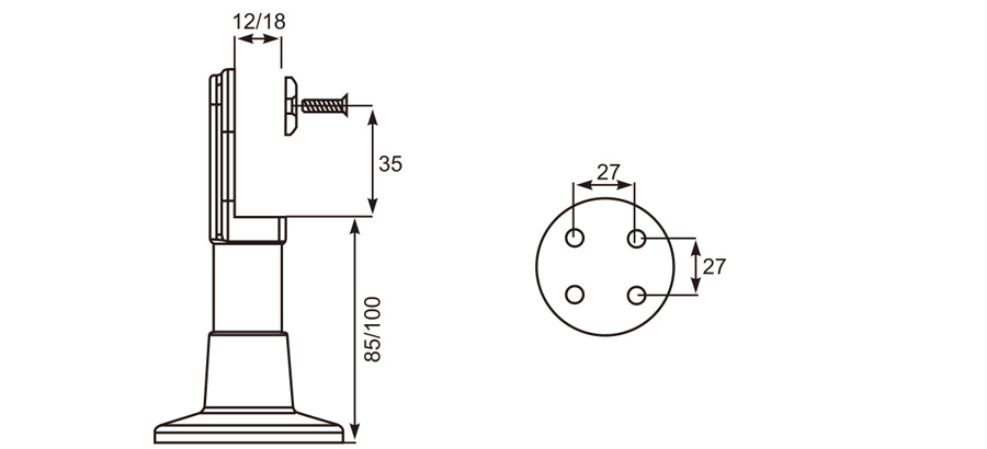 可调脚座 Adjustable Support Leg