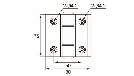 平门自动归位合页Flat Door Hinge 