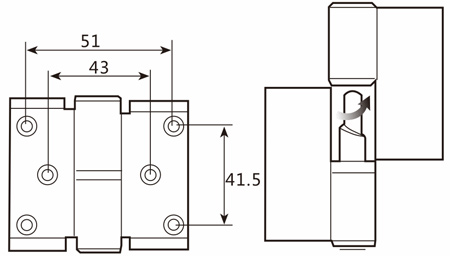 弹簧合页Auto Return Hinge 