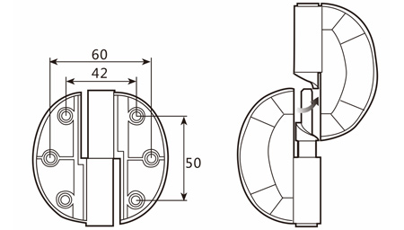 弹簧合页Auto Return Hinge 