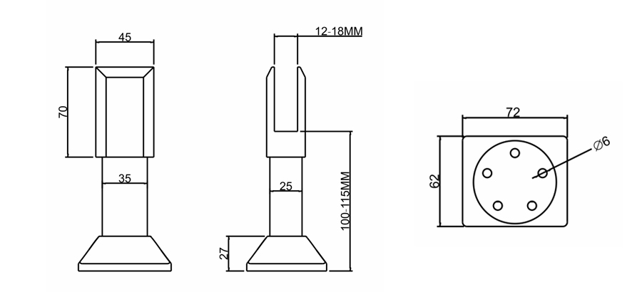 可调脚座 Adjustable Support Leg