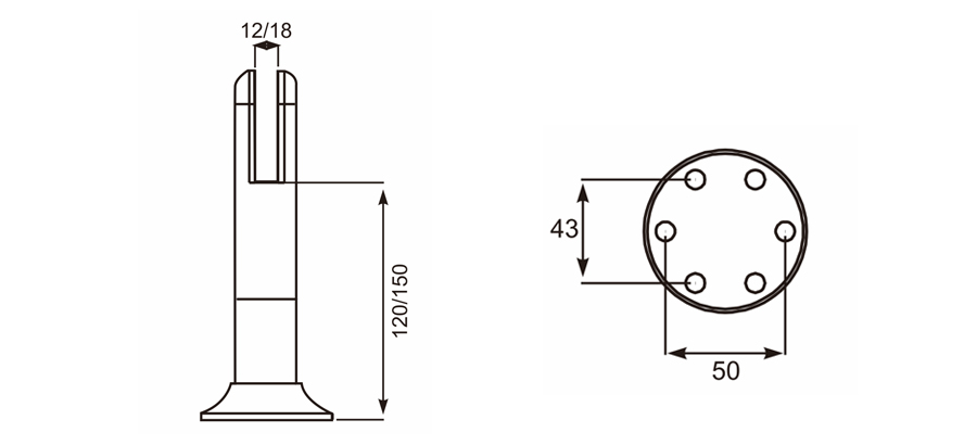 可调脚座 Adjustable Support Leg