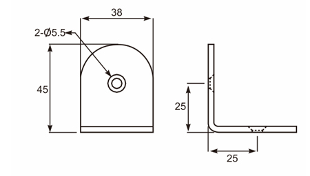 2.0mm角码(304#) Corner Fastener