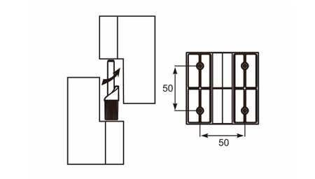 平门自动归位合页Flat Door Hinge 