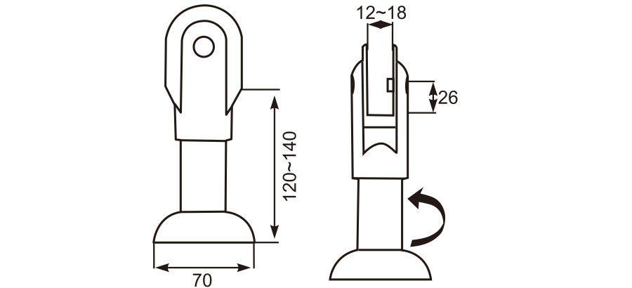 可调脚座 Adjustable Support Leg