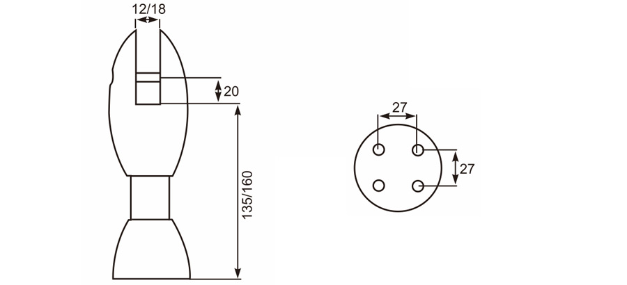 可调脚座 Adjustable Support Leg