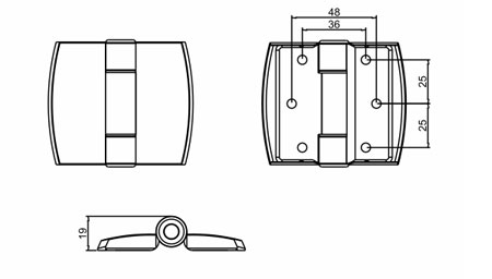 平门自动归位合页Flat Door Hinge 