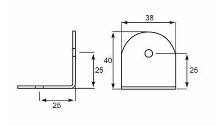 2.0mm(304#) Corner Fastener