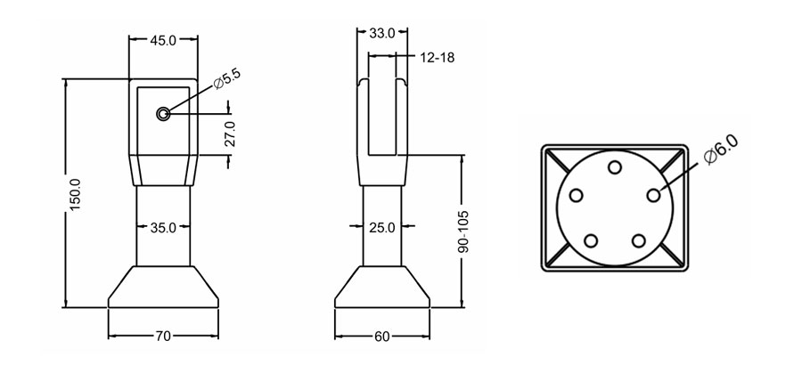 ɵ Adjustable Support Leg