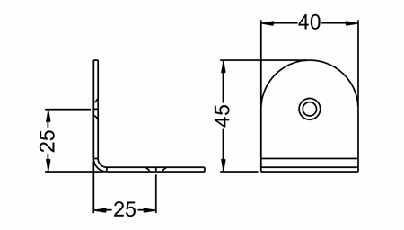 2.0mm角码(304#) Corner Fastener