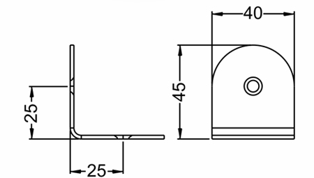 2.0mm角码(304#) Corner Fastener