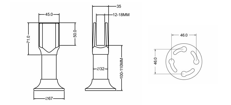 可调脚座 Adjustable Support Leg