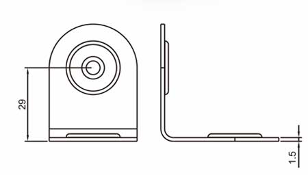 2.0mm角码(304#) Corner Fastener