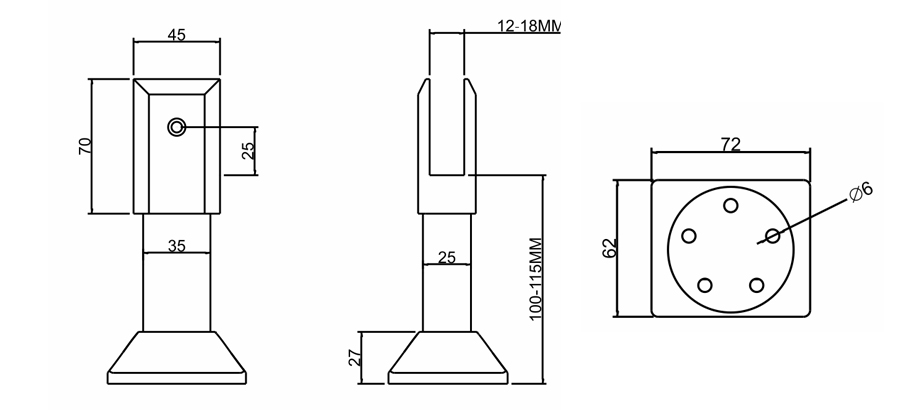 可调脚座 Adjustable Support Leg