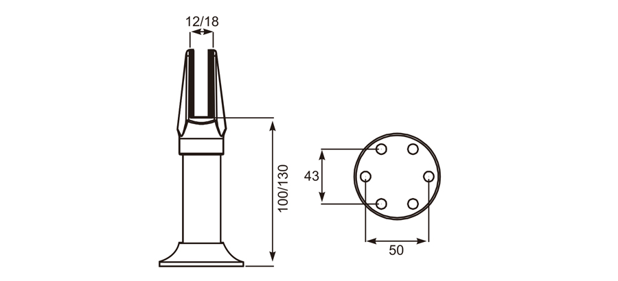 可调脚座 Adjustable Support Leg